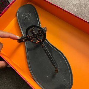 Tory Burch Mini Miller Jelly Thong Sandals - Size 9 - Navy